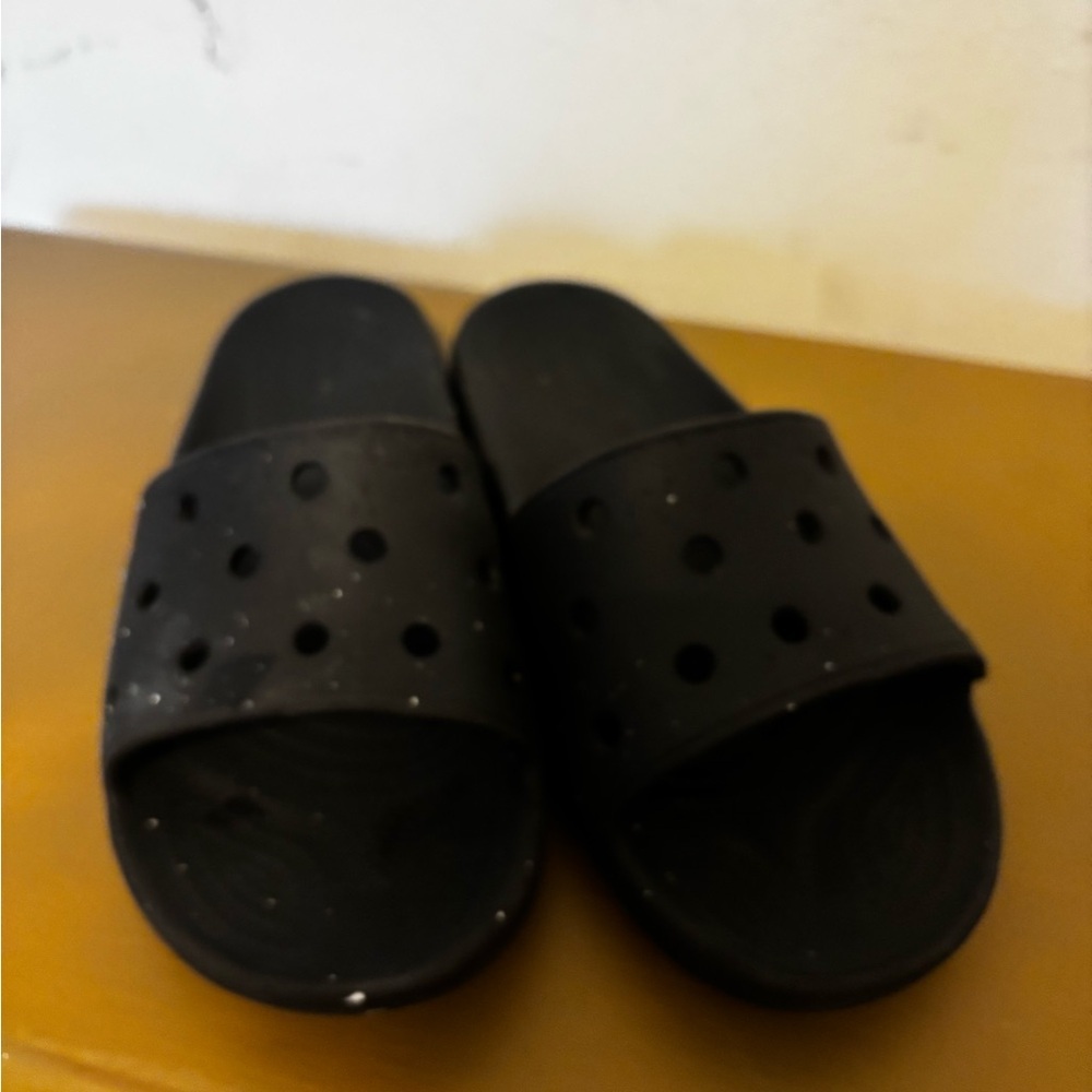Black Slide crocs Sandals 6/8